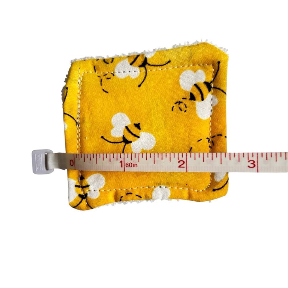 Hand Crafted Eco Friendly Reusable 10 Facial Makeup Wipes Cotton Terry Cloth - Picture 7 of 7